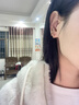 貝嘻愛18k金耳扣耳環(huán)女玫瑰金耳圈彩金送女友生日情人節(jié)禮物小號單只 曬單實拍圖
