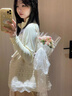 暢印夏季新款蕾絲單肩包女包時(shí)尚洋氣質(zhì)感休閑甜美風(fēng)韓系百搭單肩托包 云紗白+絲巾【無(wú)小熊】 曬單實(shí)拍圖