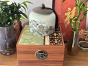 昔憶高級(jí)感陶瓷茶葉罐茶罐儲(chǔ)存罐密封罐防潮普洱茶中式國(guó)風(fēng)精品高檔 山水墨韻鎏金罐 曬單實(shí)拍圖