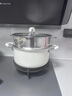 FLOGO德國316不銹鋼陶瓷無涂層蒸煮鍋熬湯鍋家用燉煮燃?xì)庠铍姶艩t通用 26cm【內(nèi)鋼外陶】單層蒸籠 26cm 7L 曬單實拍圖