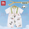 愛貝迪拉嬰兒衣服夏季薄款幼兒小孩開春裝棉空調(diào)短袖男寶寶女外出連體衣 曬單實拍圖