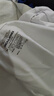杰克·瓊斯（JACK&JONES）25年男裝短袖T恤男夏季舒適男士T恤涼感多色半袖純色水洗不易走形 A06本白色 常規(guī) M 175 曬單實(shí)拍圖