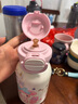 杯具熊【正】保溫杯女生高顏值學生水杯子吸管賽羅迪迦庫洛米兒童節(jié)水杯 開口笑美樂蒂600ml 曬單實拍圖