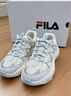 斐樂(lè)（FILA）官方貓爪6代女鞋復(fù)古運(yùn)動(dòng)鞋2025夏季新款舒適厚底鞋休閑鞋 雪白/太空銀-SS 36.5 曬單實(shí)拍圖