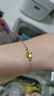 周大金 CHOW TAI KING四葉草黃金手鏈女士手環(huán)輕奢首飾品七夕情人節(jié)禮物送女友老婆生日 曬單實(shí)拍圖