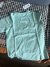 鴻星爾克（ERKE）童裝童中性T恤兒童中大童休閑運動(dòng)短袖瓷青色160 曬單實(shí)拍圖