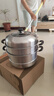 蘇泊爾（SUPOR）蒸鍋304不銹鋼鍋易存儲爐灶通用加厚復底蒸籠蒸屜家用蒸饅頭鍋  SZ28C1雙層28cm拱形蓋  28cm 曬單實(shí)拍圖