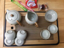 Sonwibumn汝窯茶具套裝功夫茶具高端家用陶瓷蓋碗喝茶茶壺茶盤茶杯 功夫套裝提梁壺蓋碗八杯配茶道茶 曬單實(shí)拍圖