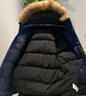 Teenie Weenie Men小熊男裝羽絨服男冬季工裝風連帽大毛領中長款羽絨服 藏青色 M (170) 曬單實拍圖