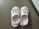 安尚芬孕婦洞洞鞋女款夏季2025新款外穿厚底防滑防臭eva沙灘包頭涼拖鞋 白色【牛奶小餅干】 37-38 正碼（內(nèi)長240mm） 曬單實拍圖