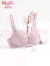 曼妮芬【調(diào)整型文胸】性感聚攏側(cè)收胸罩內(nèi)衣女無(wú)鋼圈聚 091 紫色2 75B (上薄下厚聚攏杯) 曬單實(shí)拍圖