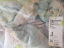 三彩2025春季新款雪紡印花連衣裙荷葉邊一字肩兩穿長裙度假風(fēng)M 曬單實(shí)拍圖