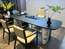 茶桌茶臺燒水壺一體桌巖板高端現(xiàn)代輕奢辦公室大板桌茶桌椅組合 設(shè)計(jì)師白蠟?zāi)静枧_+茶壺 260*80 曬單實(shí)拍圖