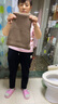 貓人（MiiOW）品牌高端純羊絨褲男士加厚保暖褲棉褲冬女式內(nèi)穿打底羊毛褲 女士-加厚-駝色 8020 175(XL) 曬單實(shí)拍圖