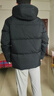 波司登（BOSIDENG）【反季】羽絨服新國(guó)標(biāo)90絨男短款極簡(jiǎn)疊搭氣質(zhì)廓形連帽保暖外套 黑色8056 M 175/96A 曬單實(shí)拍圖