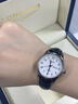 瑞士Longines浪琴手表女士時尚自動機械表十大品牌防水專用情侶表 L791本色白面女-棕皮 曬單實拍圖