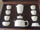 簡(jiǎn)先生鋦釘素燒羊脂玉瓷功夫茶具套裝家用輕奢白瓷泡茶壺茶杯禮盒裝 鋦釘素燒羊脂玉瓷凌云井欄壺 9頭 曬單實(shí)拍圖
