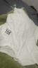 普達馳100純棉短袖T恤男新款夏季潮流港風復古寬松韓版上衣內搭體恤半袖 白色 胸前 IR字母 M 曬單實拍圖