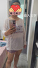 梵迪拉（F.DYRAA）泳衣女款溫泉遮肚顯瘦保守學(xué)生游泳衣保守泳裝五件套12004紫色XL 曬單實(shí)拍圖