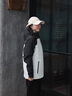 波司登2025新款沖鋒衣鵝絨服女短款三合一防風(fēng)防水保暖外套B250331302 月光白/黑色|8050/8056|80MC XS 155/80A 體重約100斤以內(nèi) 曬單實拍圖