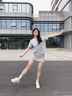 CAMILA KSENIA小白鞋女士2025新款夏季鞋子休閑跑步鞋厚底運(yùn)動(dòng)鞋女百搭高檔板鞋 黑色 38 曬單實(shí)拍圖