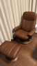 思特萊斯（Stressless）旗艦領(lǐng)事沙發(fā)椅客廳單人真皮沙發(fā)休閑椅懶人躺椅挪威進(jìn)口政府補貼 木底座--巴帝克皮--麥芽棕色 不可定制 曬單實(shí)拍圖