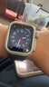LAZYODD適用Apple Watch ultra手表保護殼鋅合金金屬加后蓋全包保護殼 iwatch S10/9/8/7/6/5/4/SE改裝殼 黑色（平面殼 不帶字） 49MM（鋅合金+后蓋 不帶 曬單實(shí)拍圖