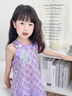 G.duck小黃鴨美人魚(yú)公主裙女童連衣裙夏季兒童裙子女孩夏裝掛脖裙網(wǎng)紗裙 紫色 100 建議2~3歲【 90-100cm】cm 曬單實(shí)拍圖