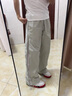 即勢網(wǎng)眼透氣冰絲速干褲子男夏季薄款戶(hù)外登山?jīng)_鋒工裝褲休閑大碼長(cháng)褲 淺灰色K79-HMFS XL 【建議125斤-140斤】 曬單實(shí)拍圖