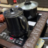 美的（Midea）自動(dòng)上水電水壺煮茶器0.7L電茶爐茶臺(tái)電熱水壺?zé)畨仞B(yǎng)生套裝消毒茶具304不銹鋼盤自動(dòng)斷電C13X 曬單實(shí)拍圖
