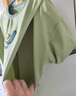米度麗月子服夏季薄款孕婦哺乳睡衣短袖寬松產(chǎn)后喂奶衣家居服套裝 果綠 L碼（建議100-140斤左右） 曬單實拍圖