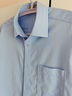 啄木鳥(niǎo)【100支雙股純棉DP免燙】白色襯衫男士長(cháng)袖口袋商務(wù)正裝職業(yè)襯衣 長(cháng)袖款3KD23淡藍 40 曬單實(shí)拍圖