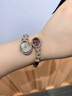 杜尊手表女奢華蛇形手鐲表女士正品滿(mǎn)鉆2025蛇年時(shí)尚復古高級防水腕表 玫金紫鉆（升級進(jìn)口水晶鉆） 曬單實(shí)拍圖