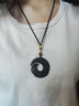 吉照堂天然正品黑曜石吊墜時來運轉(zhuǎn)項鏈送男女士生日禮物轉(zhuǎn)運護(hù)身符掛件 【烏金黑曜石】時來運轉(zhuǎn)吊墜 曬單實拍圖