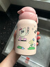 賽格仕SIGUS兒童保溫杯316大容量吸管直飲雙飲水杯幼兒園小學(xué)生上學(xué)專用 公園踏春記-粉色 520ml 曬單實(shí)拍圖