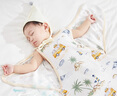 ibaby/英倫寶貝新生兒抱被春夏寶寶包被襁褓包單嬰兒睡袋防驚跳2 【翅膀式紗布款】海島日記(28-32 66cm(0-6個月) 曬單實拍圖