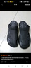 AIZUNSHI涼鞋男夏季休閑沙灘皮涼鞋男包頭開(kāi)車(chē)兩用外穿男士休閑軟底涼拖鞋 黑色 42 (260mm) 曬單實(shí)拍圖