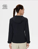KOLON SPORT/可隆軟殼夾克 女子防風(fēng)防潑水耐磨連帽戶外運(yùn)動(dòng)休閑外套 LKJK5SN060-BK 黑色 L 170/92A 曬單實(shí)拍圖