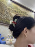 唐芙妮人間櫻桃可愛紅色發(fā)夾后腦勺盤發(fā)抓夾女2025新款ins鯊魚夾子頭飾 櫻桃抓夾-杏色 曬單實(shí)拍圖
