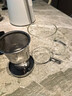 金鑲玉不銹鋼蓋茶杯辦公杯帶過濾功夫茶具花茶綠茶會議室玻璃杯帶把杯 不銹鋼蓋杯 曬單實拍圖