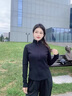 MJ STYLE空氣層修身外套女2025秋季新款運動(dòng)親膚休閑顯瘦立領(lǐng)拉鏈短款上衣 曬單實(shí)拍圖