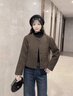 羅蒙（ROMON）外套女法式小香風(fēng)優(yōu)雅短款2025秋冬季新款高級(jí)感優(yōu)雅小個(gè)子上衣服 燕麥色 M  （90-110斤） 曬單實(shí)拍圖