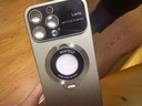 曼爾【音量防塵孔】適用蘋(píng)果16手機殼iPhone16promax磁吸大視窗一體支架殼ip15鏡頭膜全包保護套14pm 【沙漠色鈦金屬】全新磁吸支架-解放雙手-不粘指紋 iPhone 15 Pro Ma 曬單實(shí)拍圖