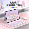 法普拉適用2024華為平板matepad11.5s鍵盤保護(hù)套Air11.5寸磁吸拆分榮耀X8/V8pro新款SE11平板GTpro保護(hù)殼 【粉藍(lán)漸變+鍵盤+鼠標(biāo)】 MatePad2023款(11.5寸 曬單實(shí)拍圖