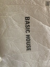 百家好（Basic House）萊賽爾撞色卡通短袖針織衫女夏季亞麻套頭上衣 米色 L 曬單實拍圖