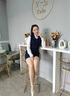 伊婭莎職業(yè)套裝男女氣質(zhì)西裝外套酒店前臺收銀經(jīng)理馬甲套裝服務(wù)員工作服 (女)黑色馬甲+半裙+白襯衫 XL 曬單實(shí)拍圖