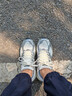 美津濃（MIZUNO）【RACER V2】25年新款高街機(jī)能復(fù)古潮流慢跑鞋男女緩震透氣跑鞋 06 淺黃色/銀色/深杏色 42 (270mm) 曬單實(shí)拍圖