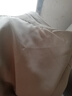 軒森圖（XUANSENTU） 微胖男生冰絲條紋v領(lǐng)T恤男夏季感短袖ins潮牌翻領(lǐng)半袖體恤上衣服 V6032淺卡其 XL (175) (140-160斤） 曬單實(shí)拍圖