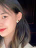 Jay梔子花耳釘女花朵耳飾耳環(huán)送教師節禮物 曬單實(shí)拍圖