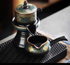 茶藝貴族古韻自動茶具12頭茶道懶人套裝家用陶瓷防燙沖泡茶器套餐 曬單實拍圖
